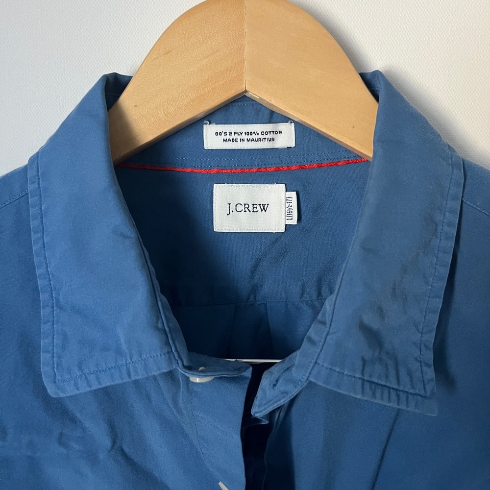 J. Crew 100% Cotton Men's Blue Button Down Shirt L